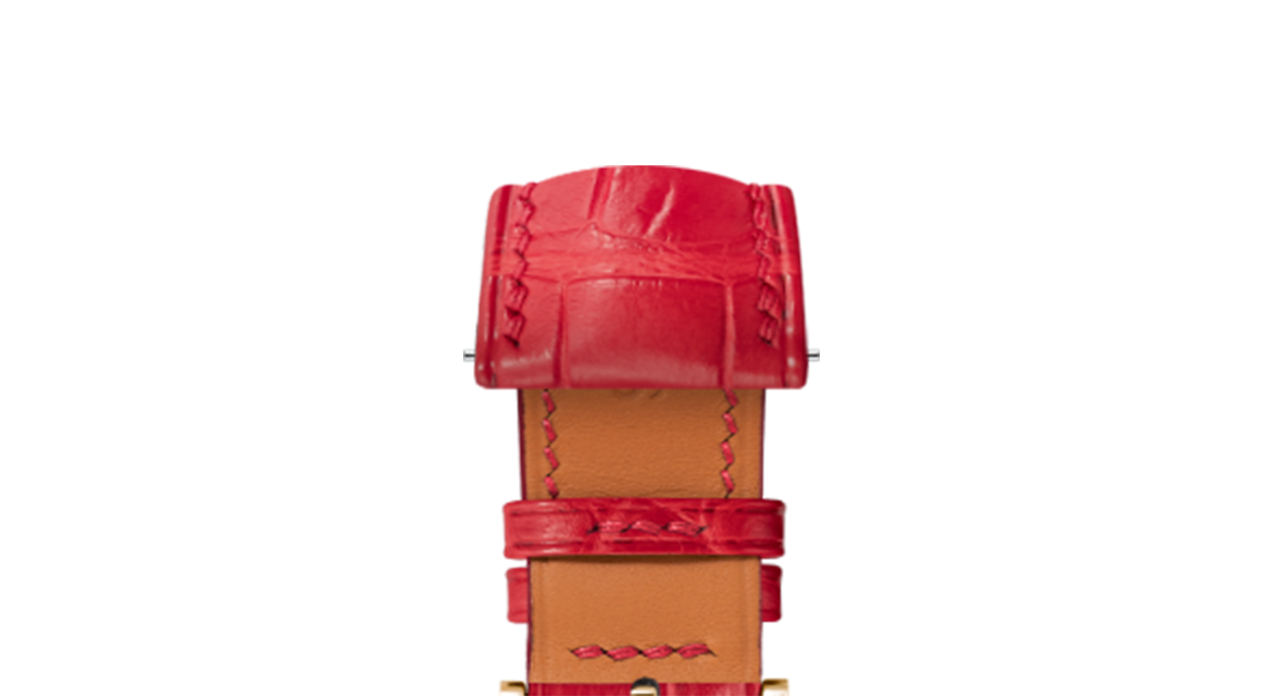 Matte Red Alligator Signature Strap