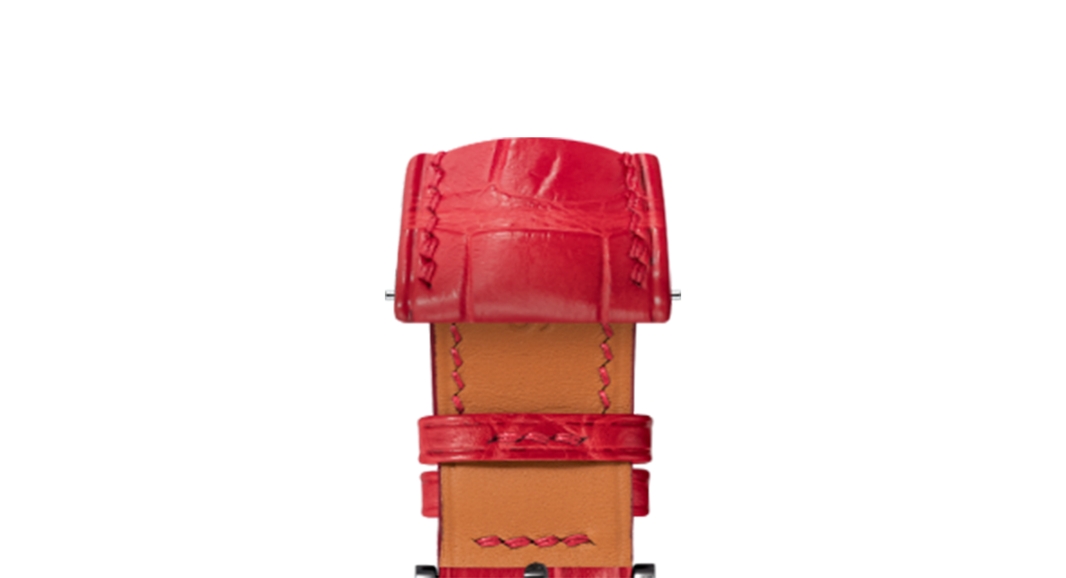 Matte Red Alligator Signature Strap