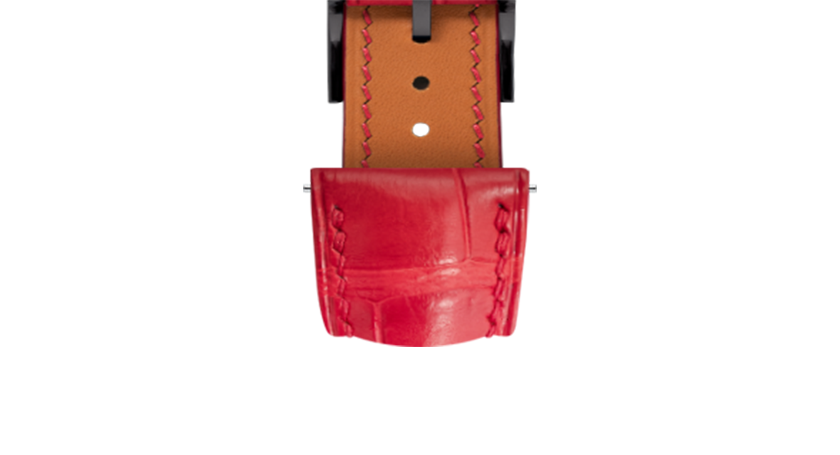 Matte Red Alligator Signature Strap