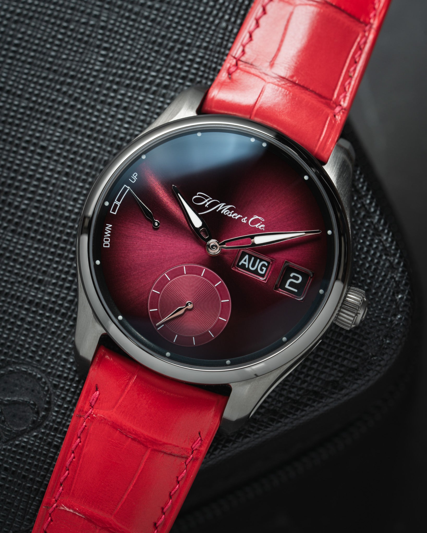 Matte Red Alligator Signature Strap