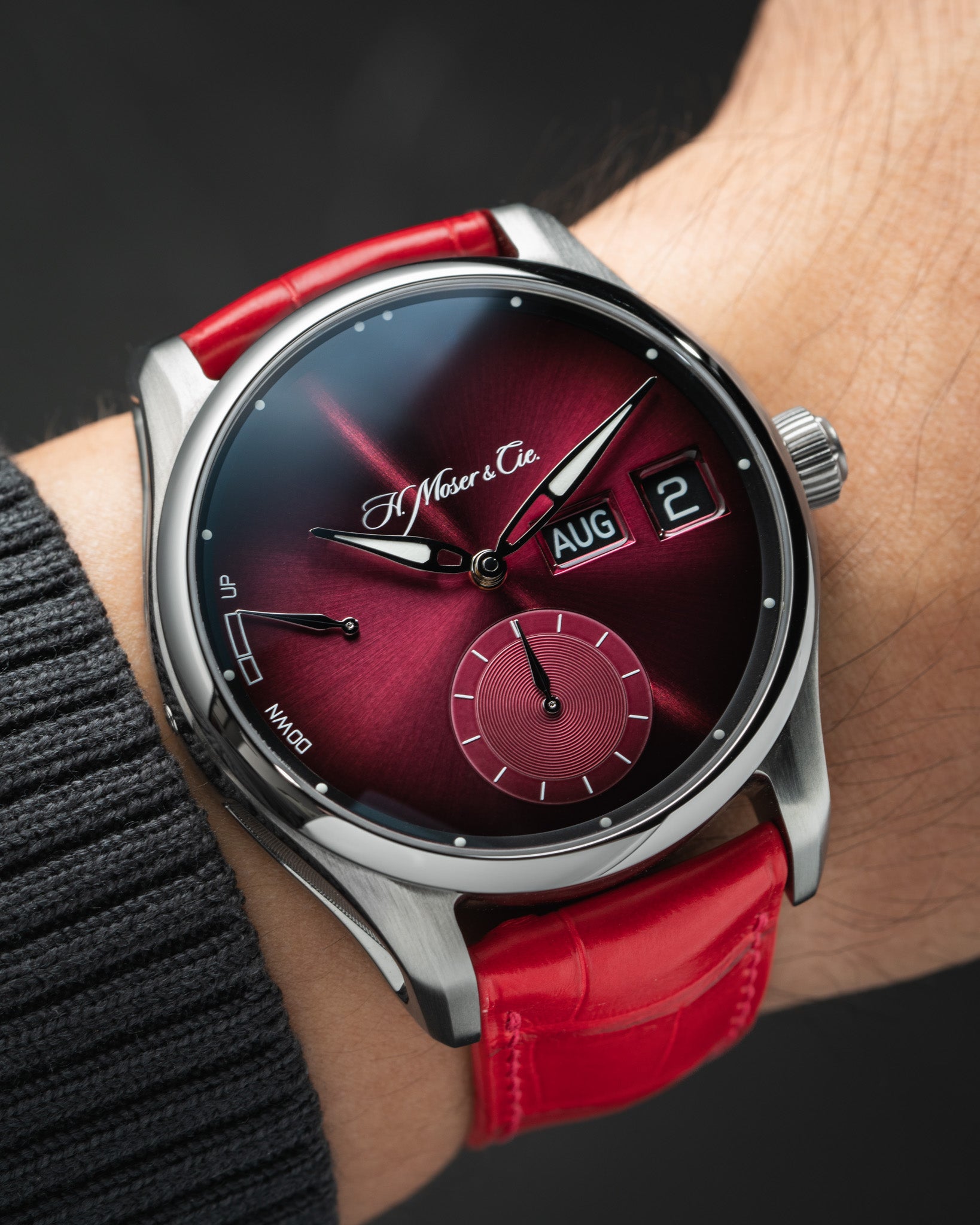 Matte Red Alligator Signature Strap