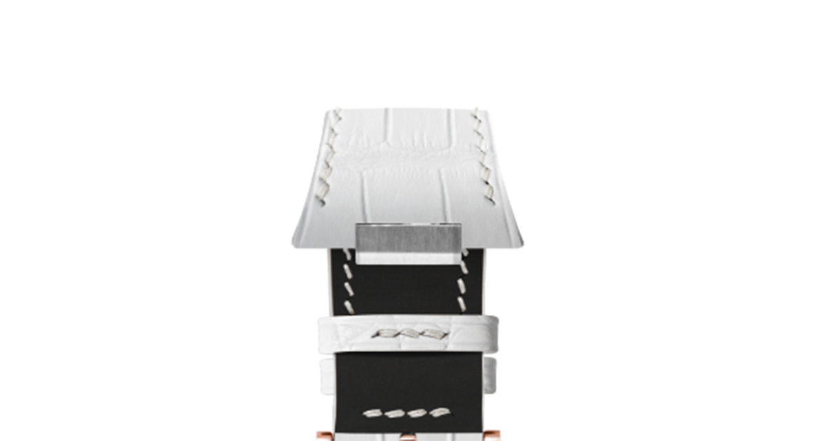 Matte White Alligator Strap for Tissot PRX