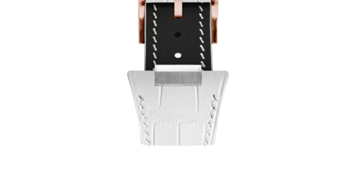Matte White Alligator Strap for Tissot PRX