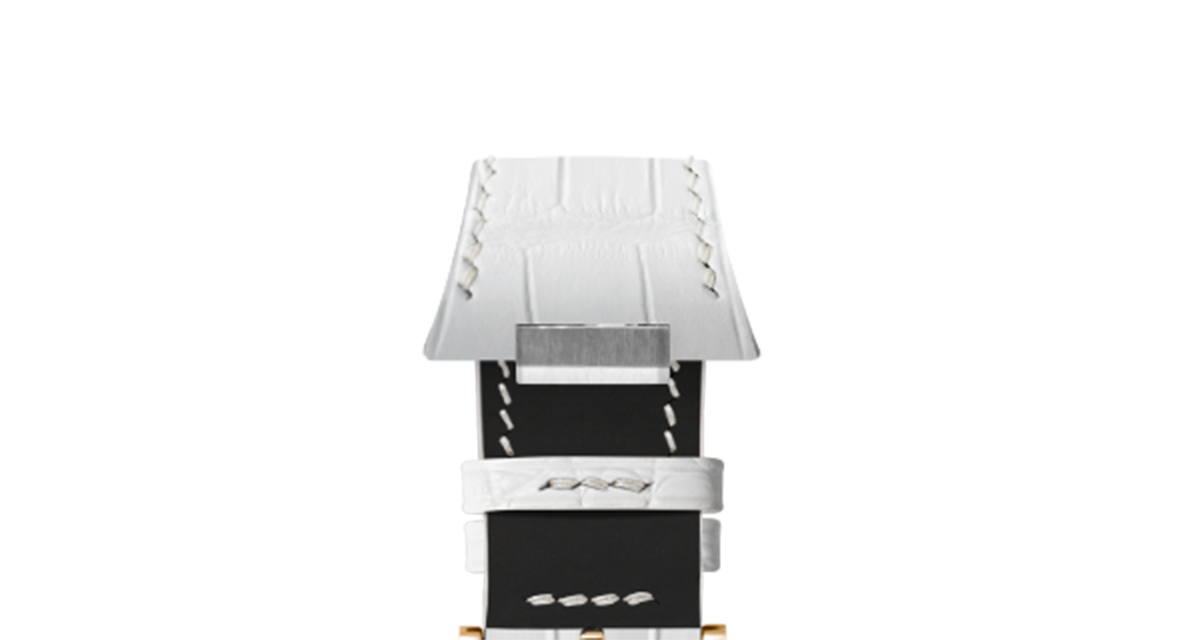 Matte White Alligator Strap for Tissot PRX