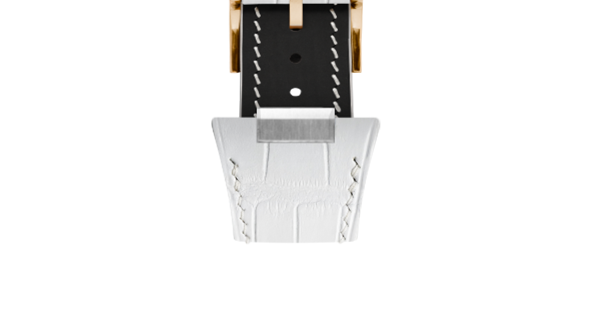Matte White Alligator Strap for Tissot PRX