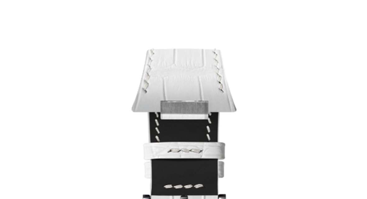Matte White Alligator Strap for Tissot PRX