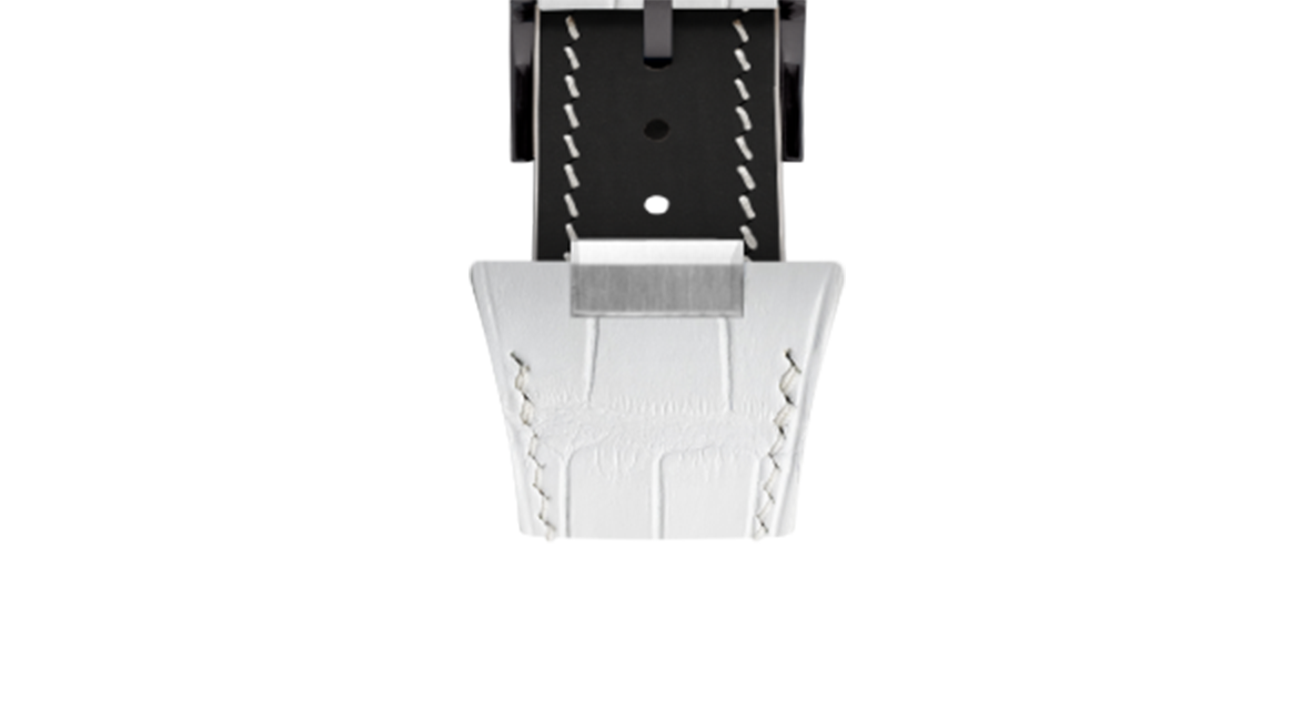 Matte White Alligator Strap for Tissot PRX