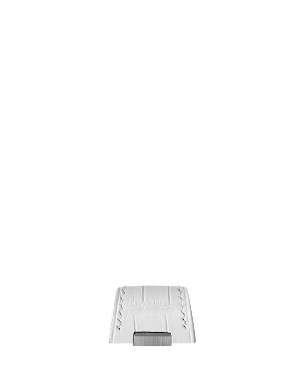 Matte White Alligator Strap for Tissot PRX