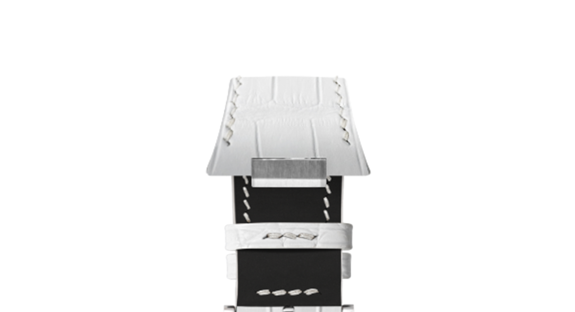 Matte White Alligator Strap for Tissot PRX