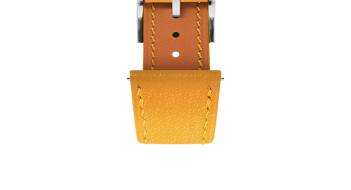 Mustard Chevre Slim Strap