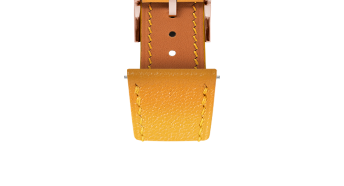 Mustard Chevre Slim Strap
