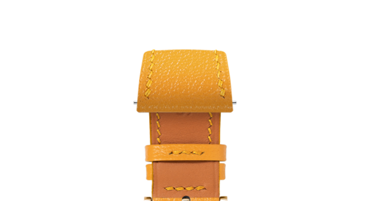 Mustard Chevre Slim Strap