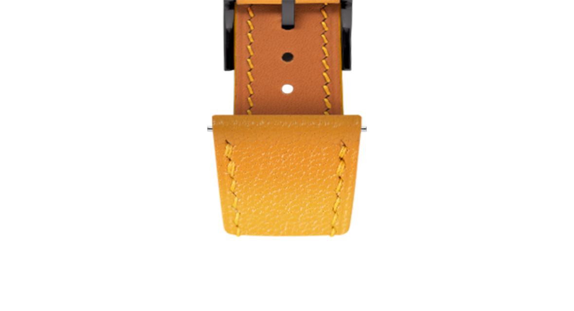 Mustard Chevre Slim Strap
