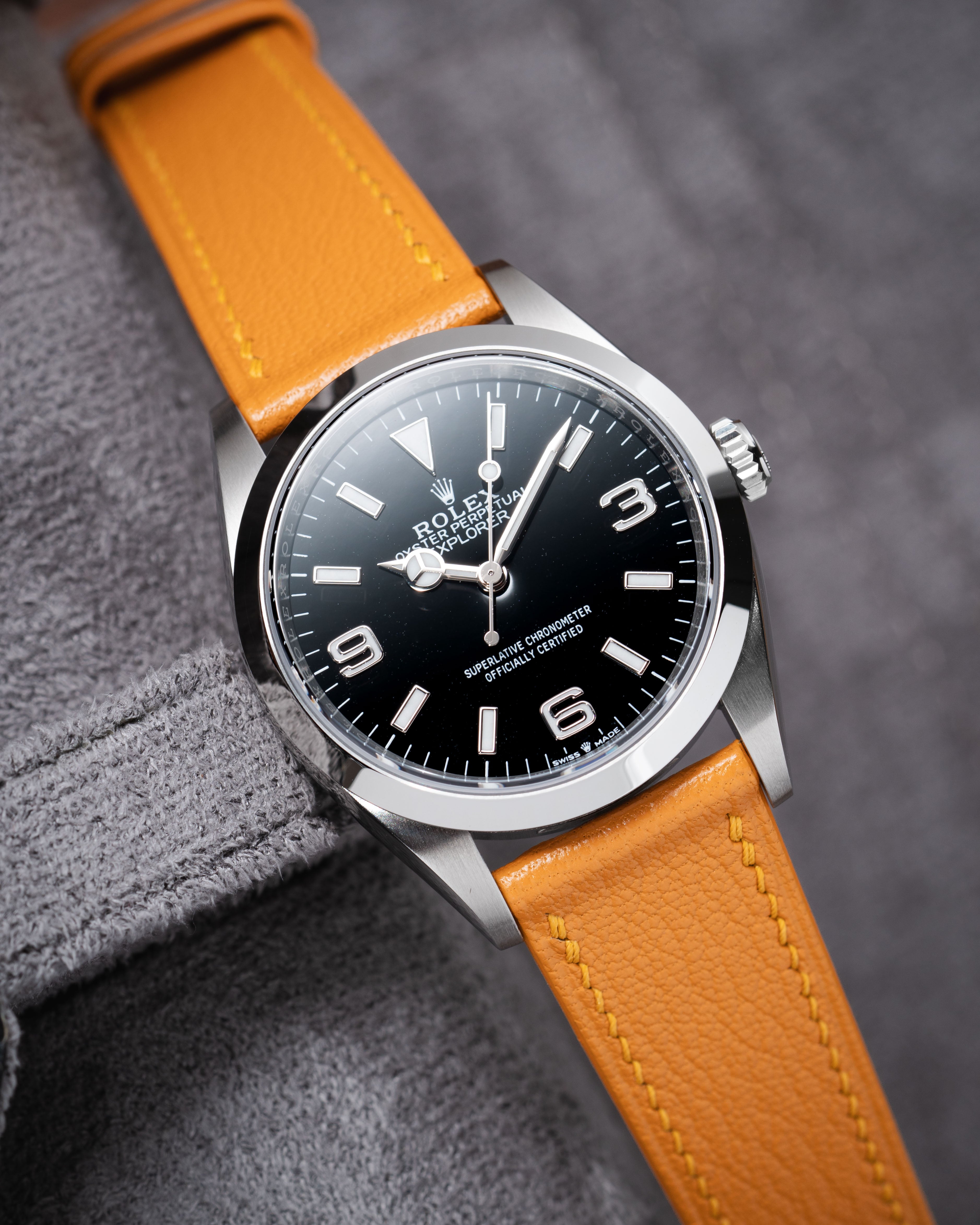 Mustard Chevre Slim Strap