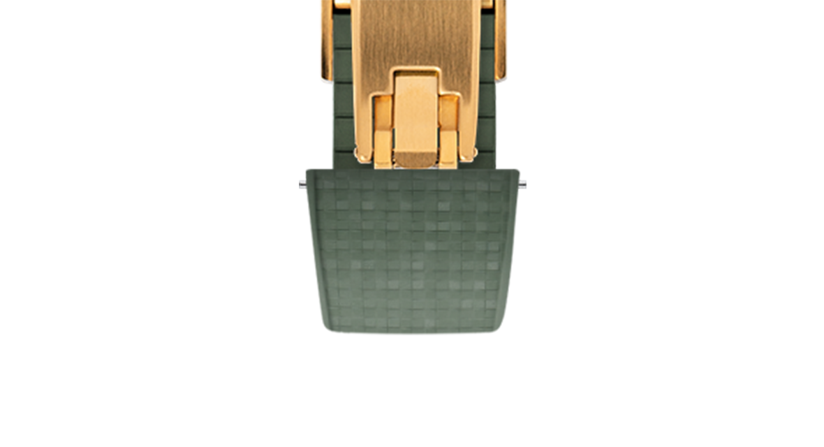 Olive Green Mosaic Rubber CTS Strap