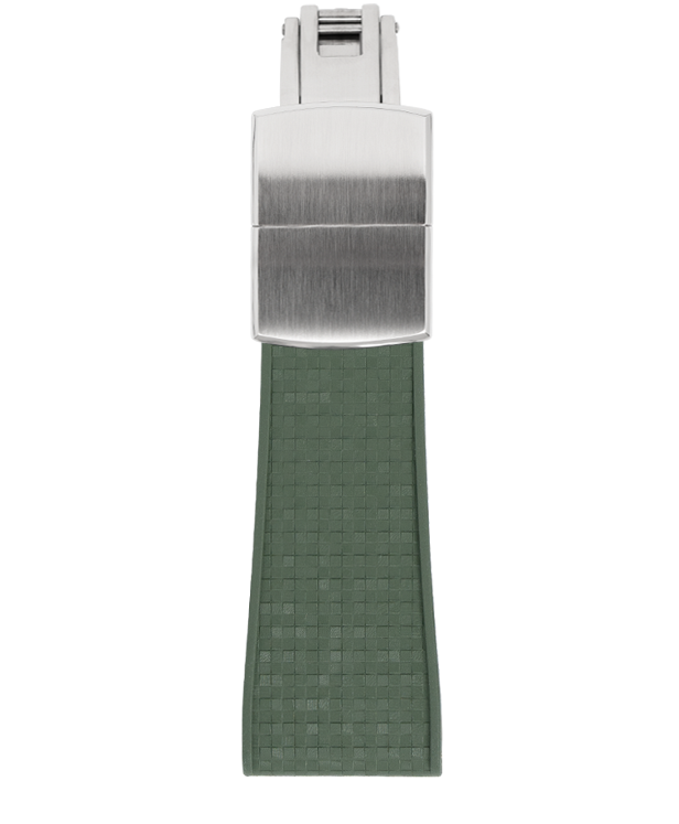 Olive Green Mosaic Rubber CTS Strap