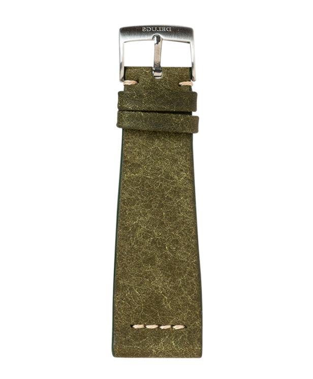 Olive Green Pueblo Row-Stitch Strap
