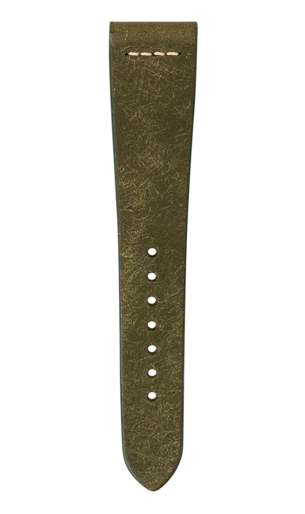 Olive Green Pueblo Row-Stitch Strap