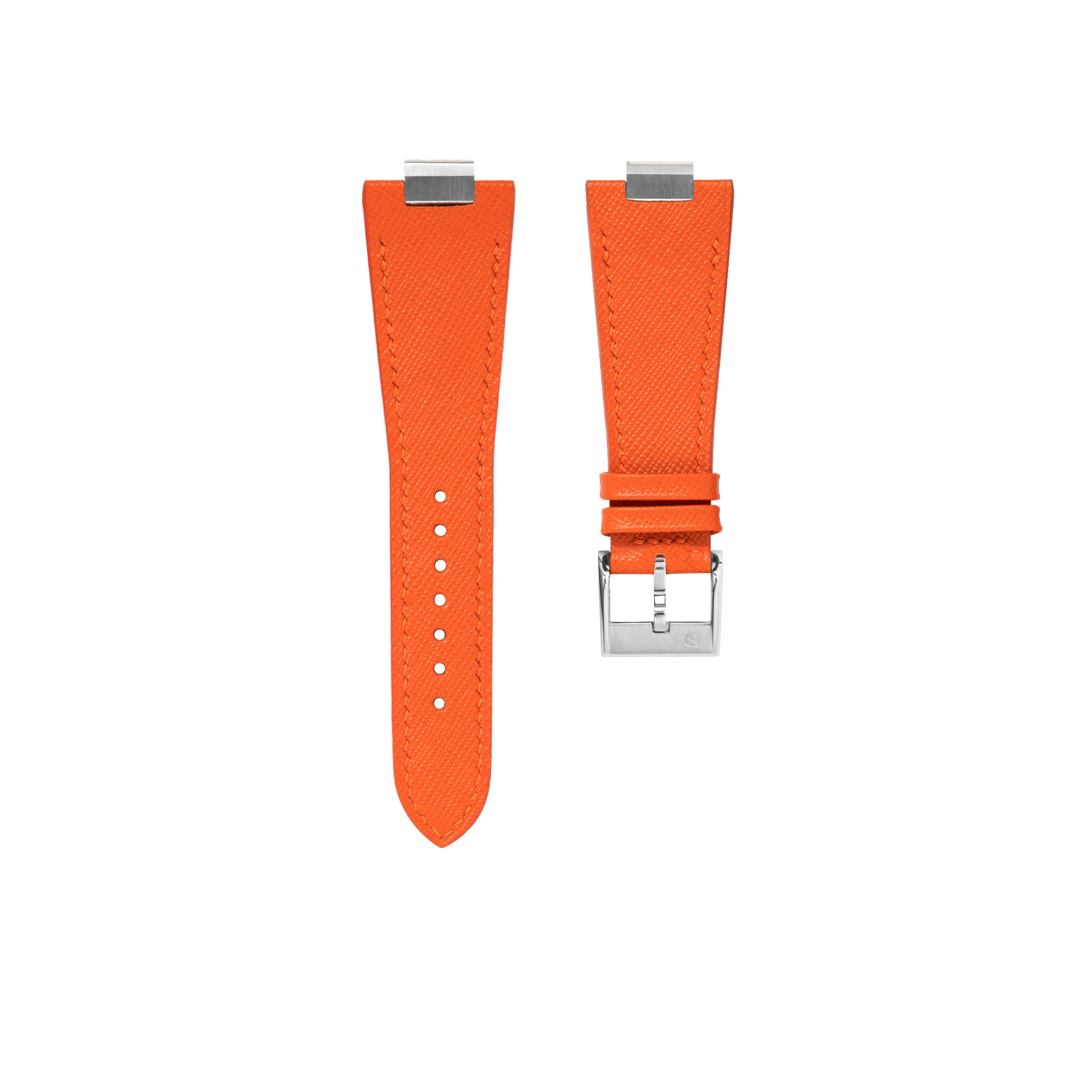 Orange Saffiano Strap for Tissot PRX