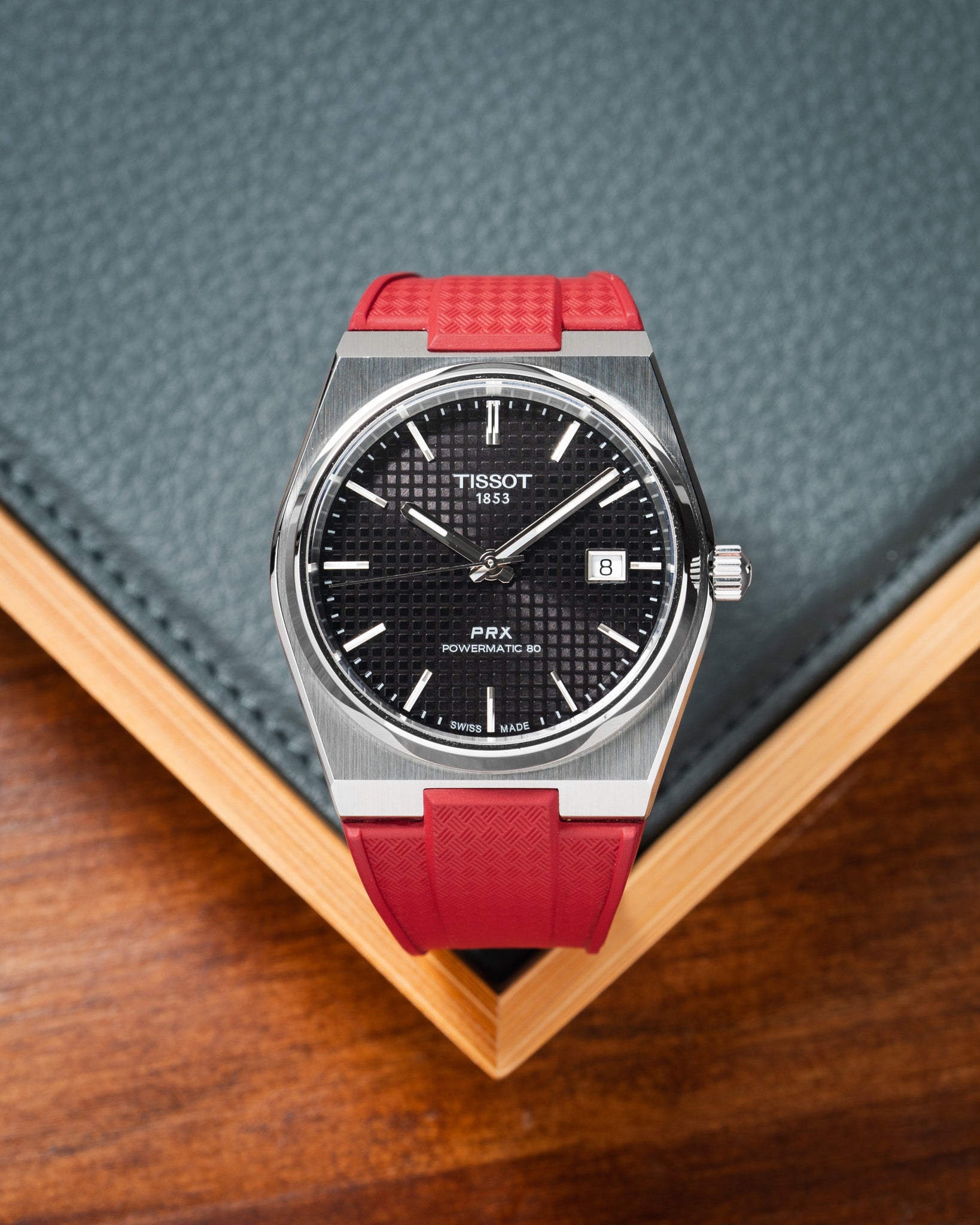 Red CTS Rubber Strap for Tissot PRX
