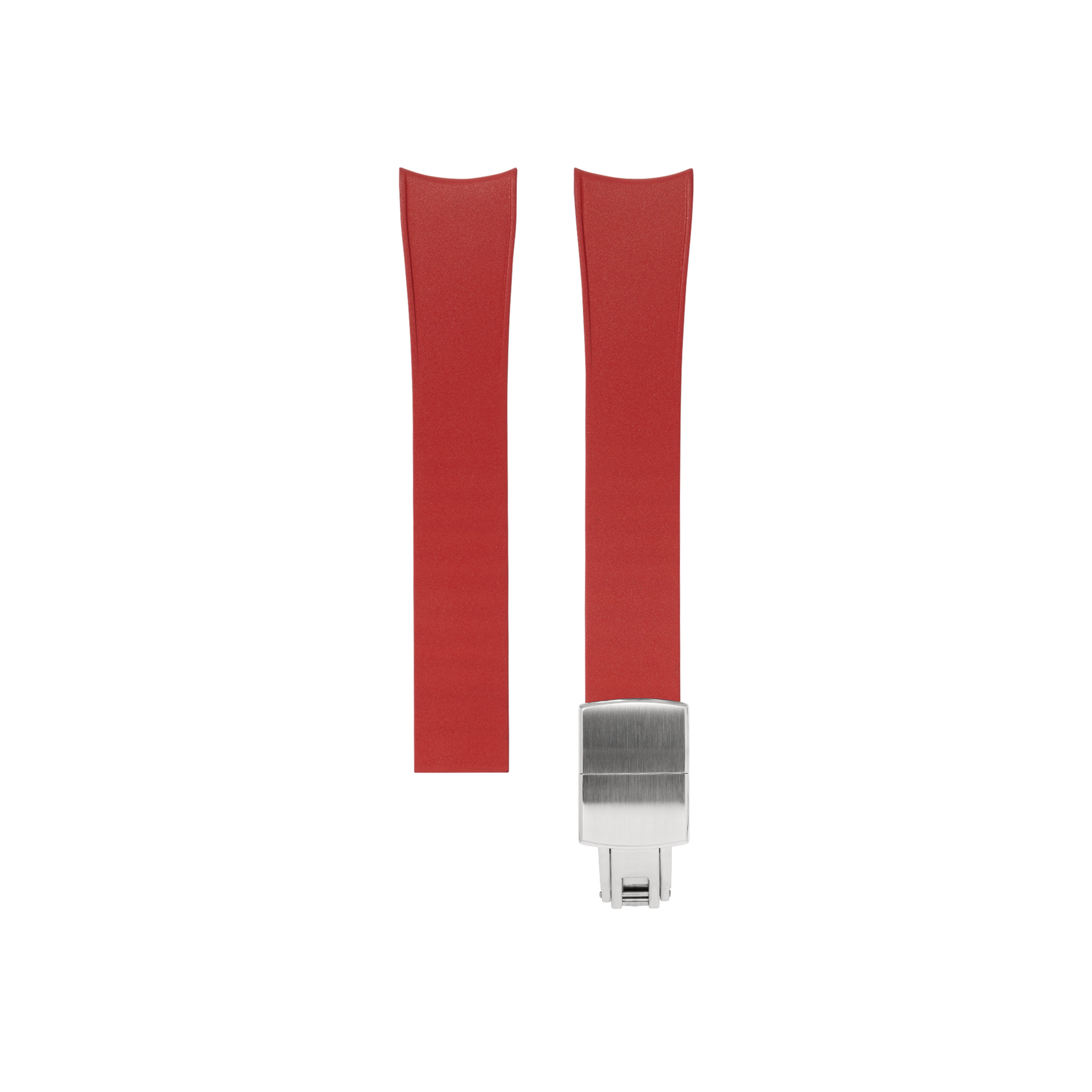 Red Curved Rubber CTS Strap