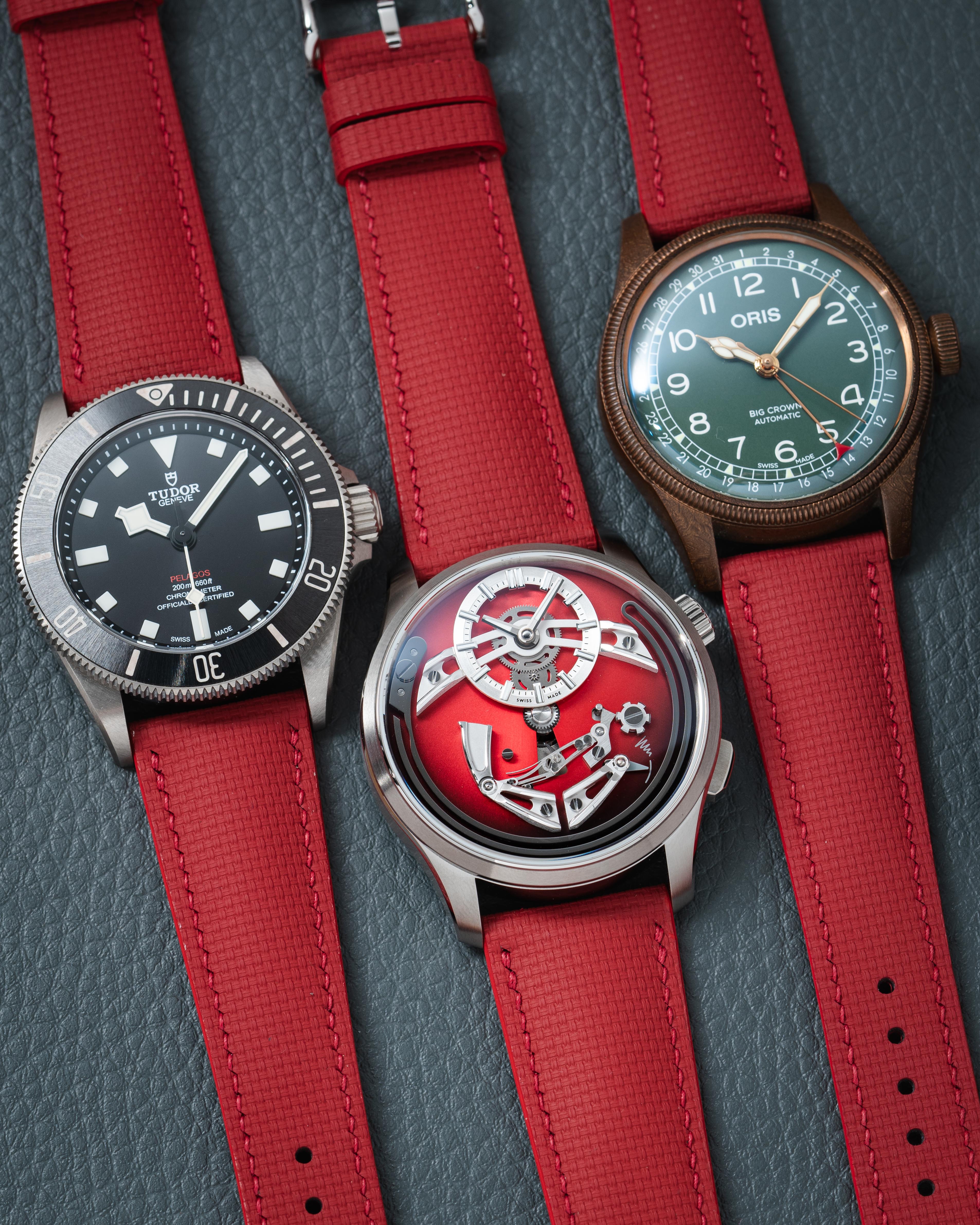 Red Sailcloth Signature Strap
