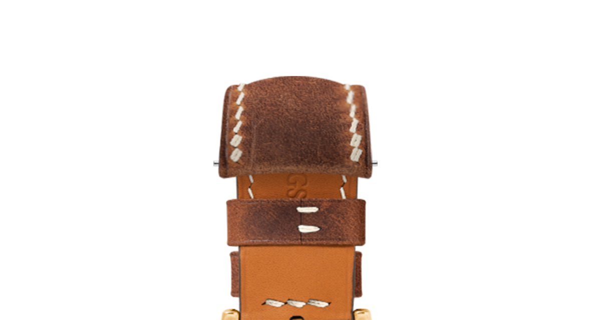 Rust Crazy Horse Chunky Strap