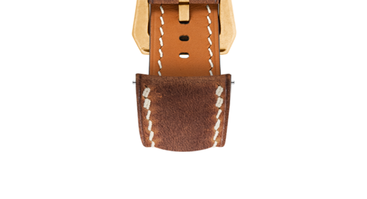 Rust Crazy Horse Chunky Strap