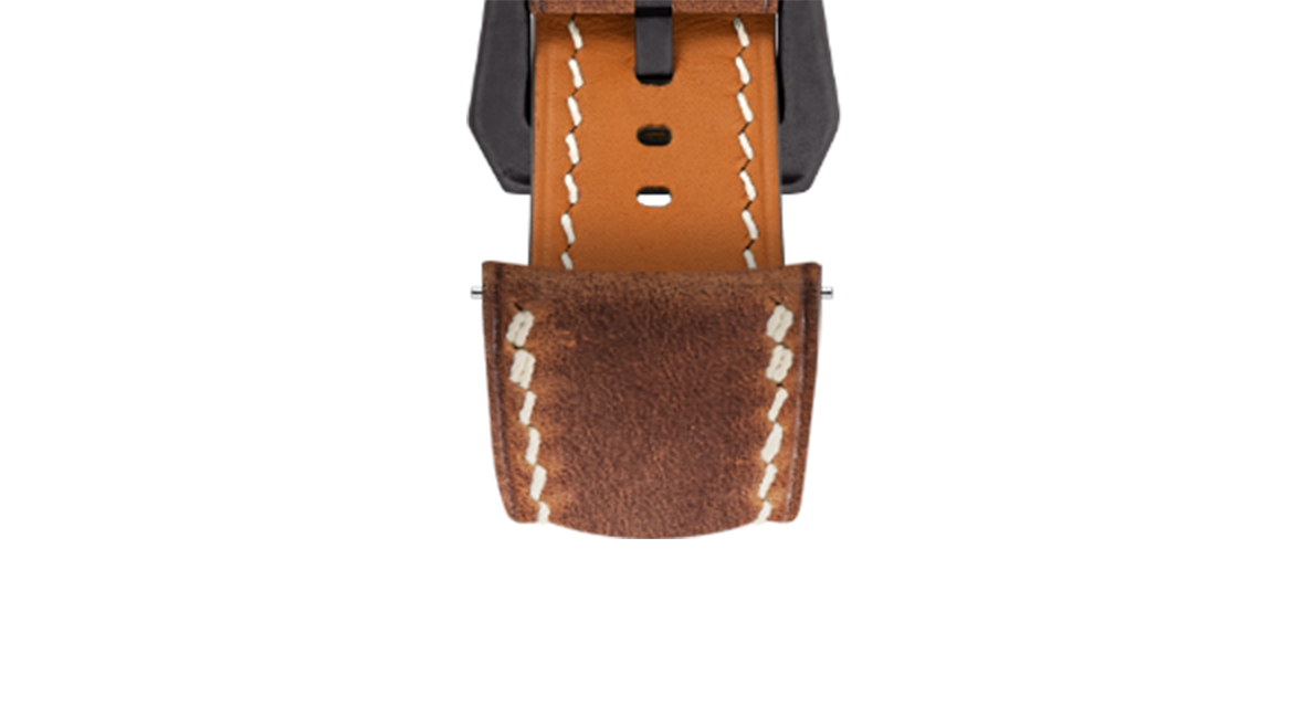Rust Crazy Horse Chunky Strap