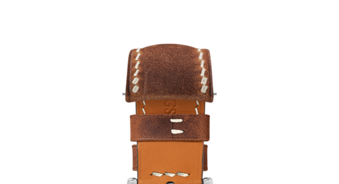 Rust Crazy Horse Chunky Strap