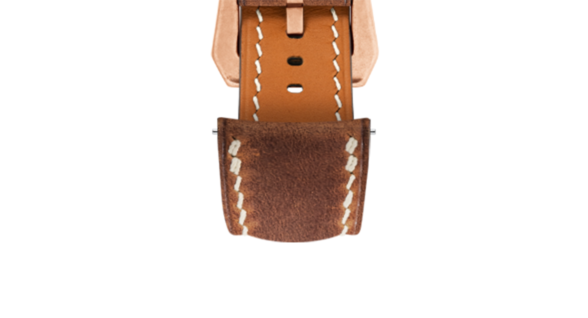 Rust Crazy Horse Chunky Strap